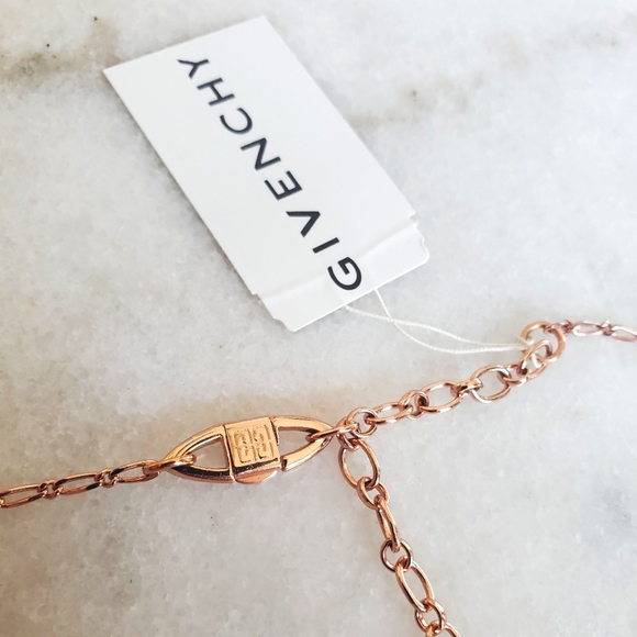 Givenchy Rose Gold Crystal necklace Authentic NWT - Picture 3 of 3